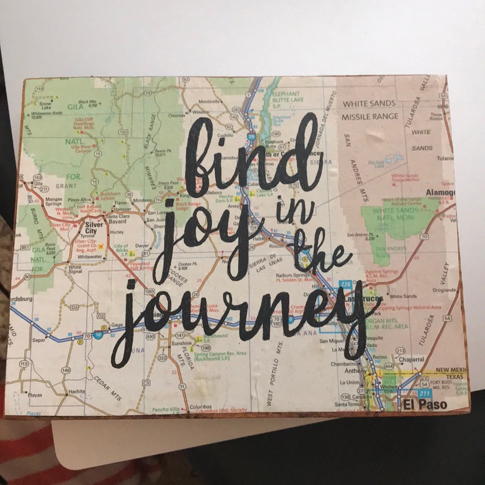 Brand new Find Joy in the Journey sign. Handmade.